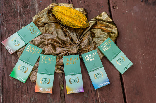 Ikigai Bold Chocolate Sampler 6 Flavor Collection | 75% Ecuadorian Cacao